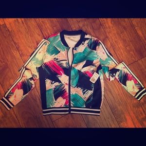 NWT colorful track jacket